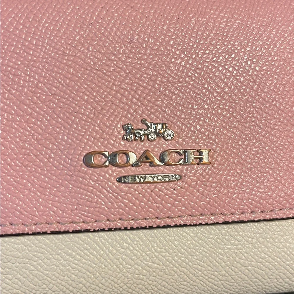Coach Pink and Cream Leather Wallet - Picture 8 of 8
